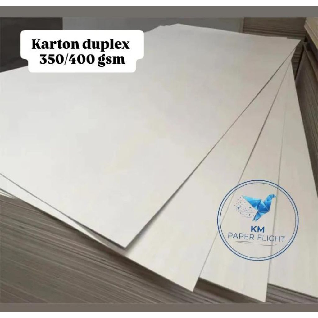 Kertas duplex ukuran 35x109cm tebal 350gsm