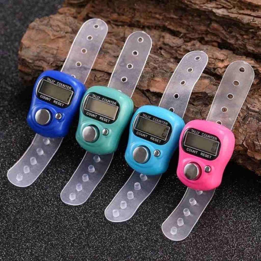 Tasbih Digital Jari Mini Tally Counter Alat Hitung Wirid Ibadah