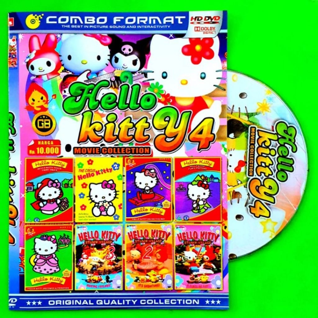 KASET DVD FILMM ANAK ANAK KARTUNN ANIMASI TERBARU HELLO KITTY