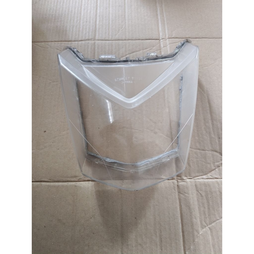mika kaca lampu depan beat fi 2014-2016.bekas original