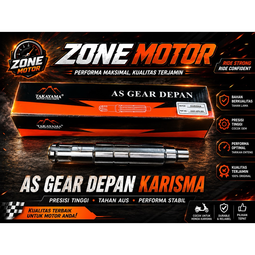 Takayama AS GEAR DEPAN tipe motor KARISMA