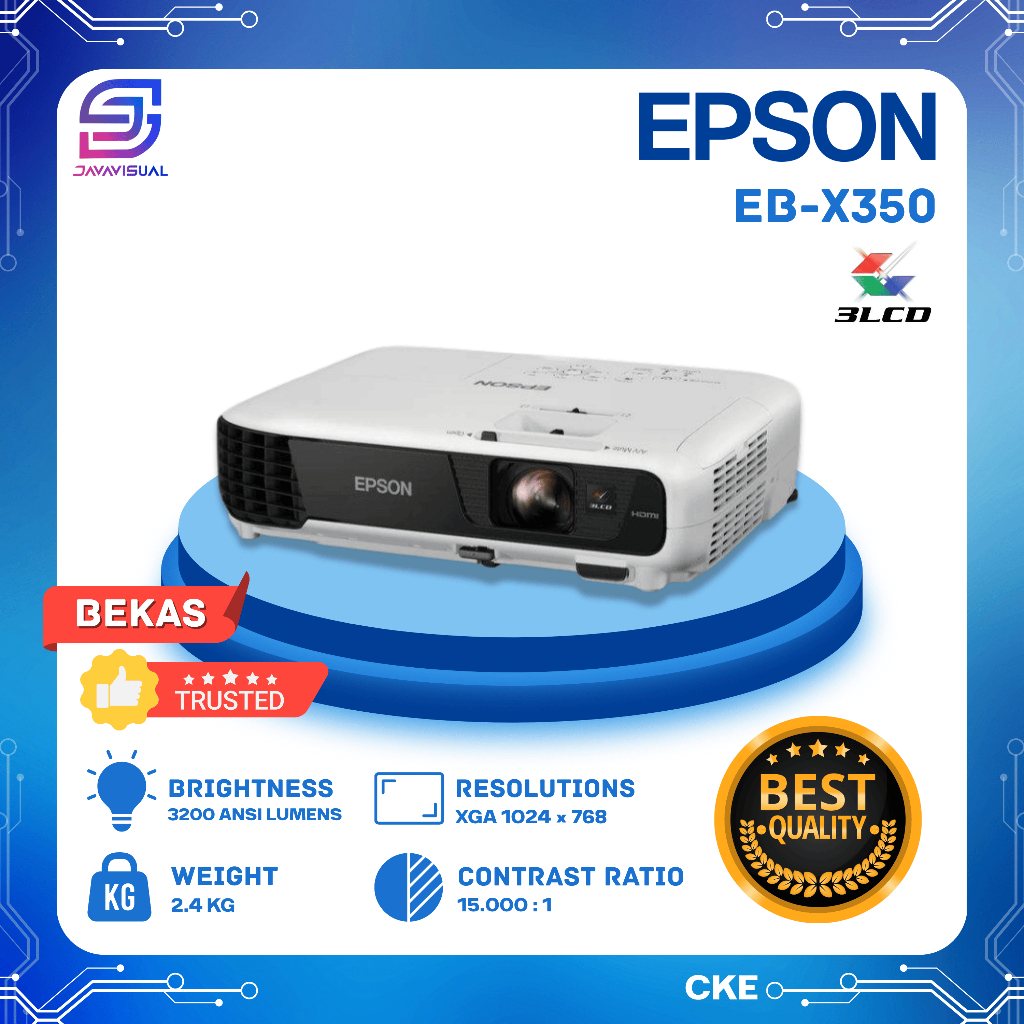 [JaVis] Proyektor EPSON EB-X350 3LCD 3200 LUMENS XGA BEKAS 2nd Projector X350