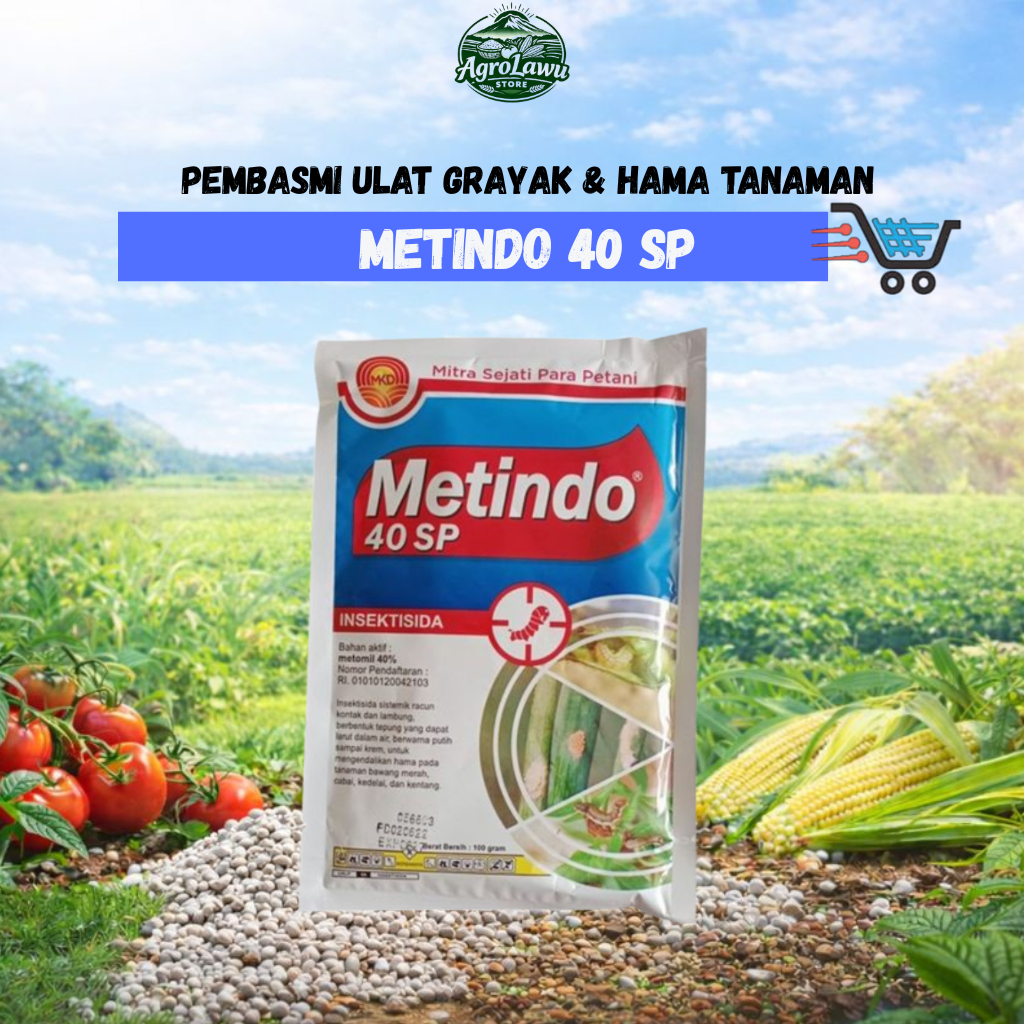 Metindo 40 SP - Insektisida Pembasmi Ulat Grayak & Kutu Daun