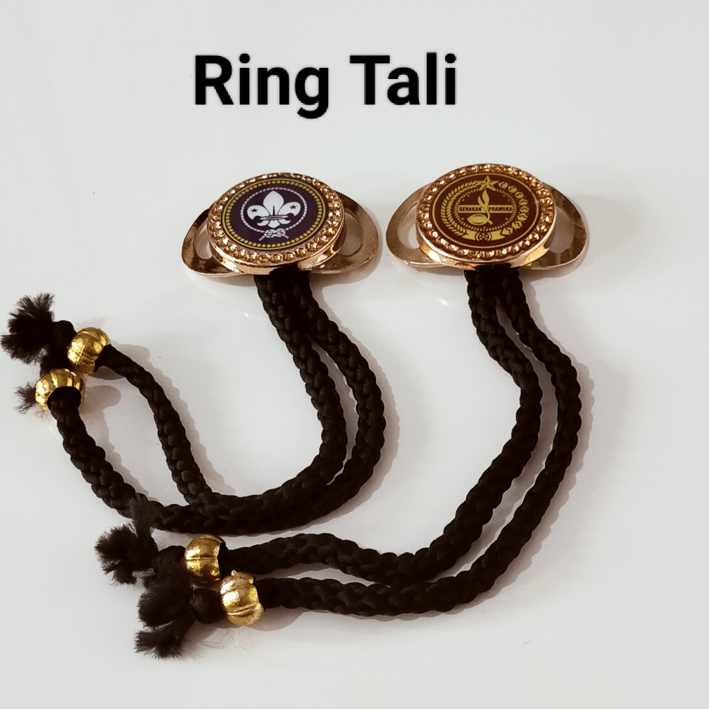 Ring Kacu Pramuka Pembina Pria dan Wanita Model Ring Tali Grosir 20 pcs
