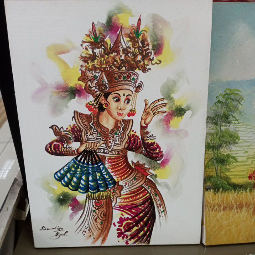 LUKISAN PENARI BALI