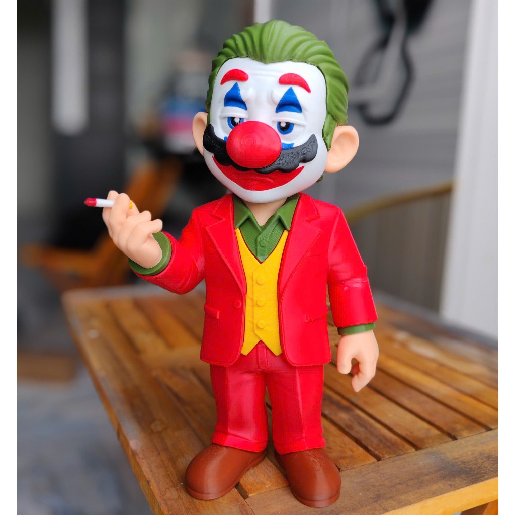 Dekorasi Figur Mario Joker Fan Art 3d Print