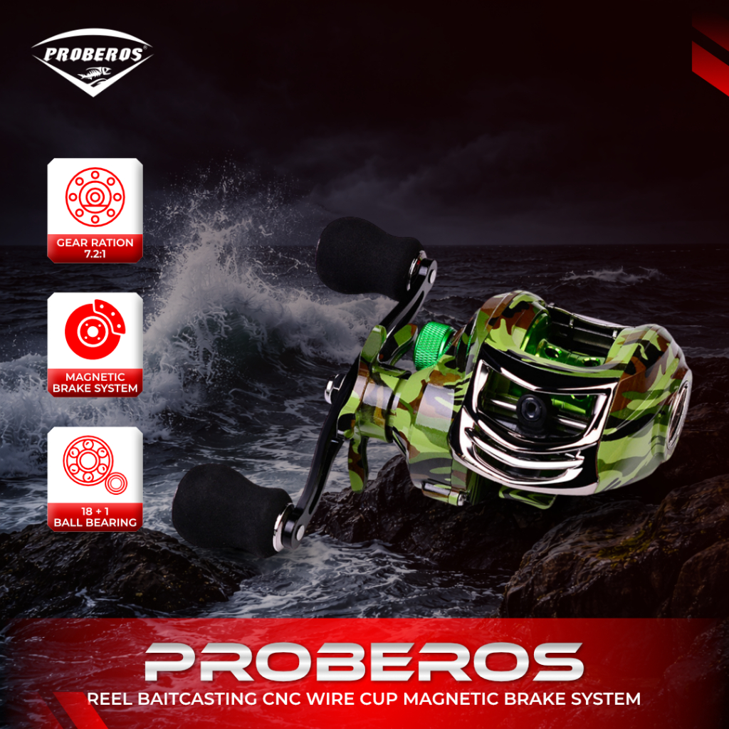 PROBEROS REEL BC CNC WIRE CUP GEAR RATIO 7.2:1 MAGNETIC BRAKE SYSTEM RP104