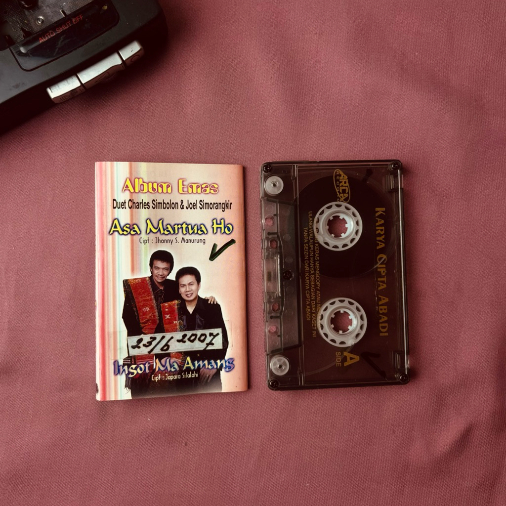 Kaset Pita CHARLES SIMBOLON & JOEL SIMORANGKIR Asa Martua Ho Original / Album Emas Duet Pop Batak
