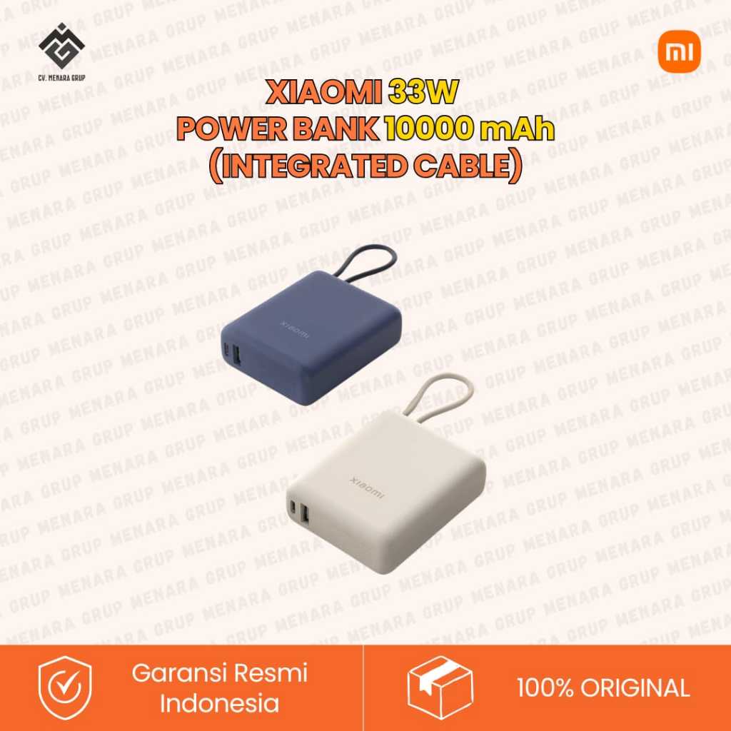 Xiaomi 33W Power Bank 10000mAh(integrated cable)