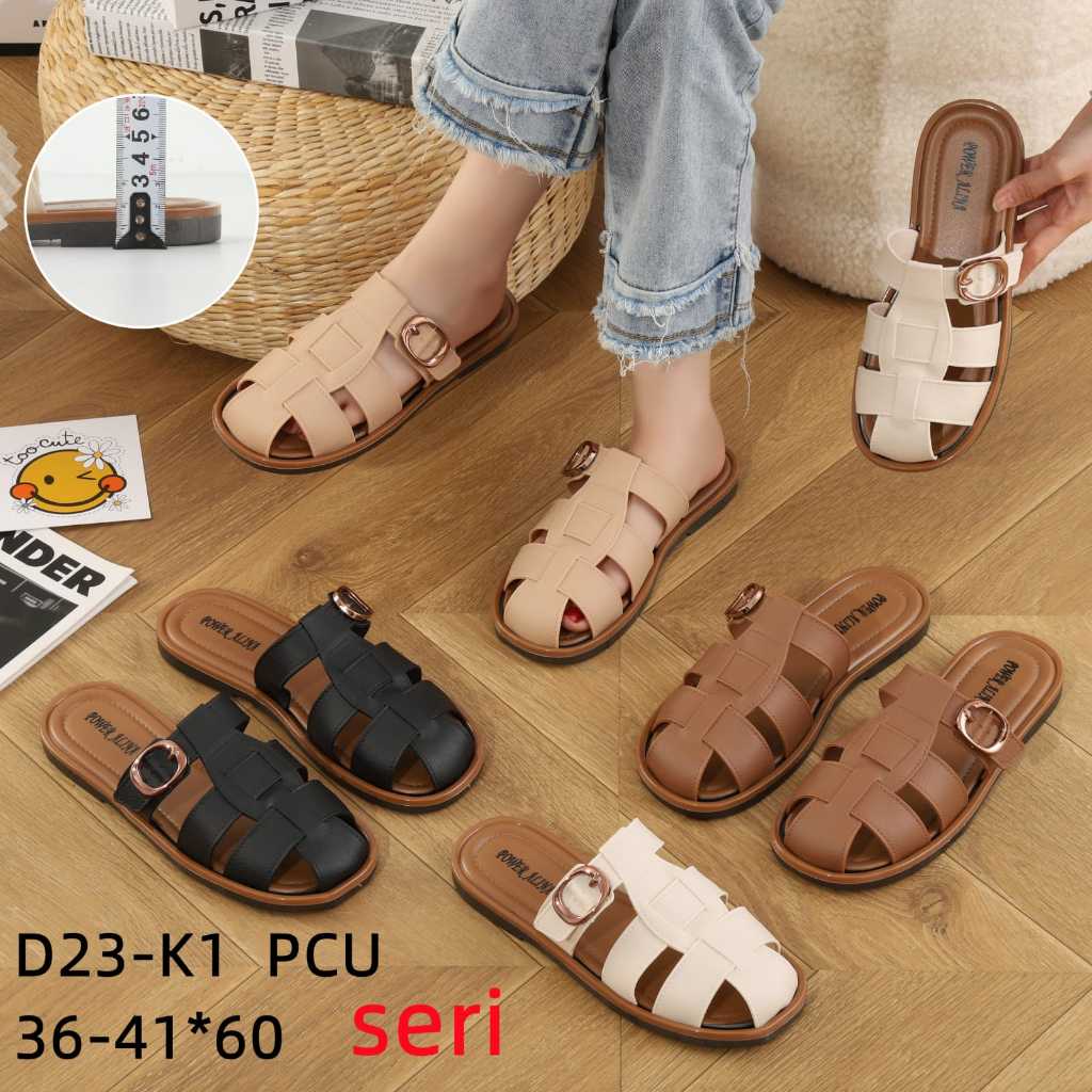 Sepatu Sandal Jelly Sandal Slop Tertutup Wanita Terbaru | Sepatu Sandal Slop Gesper  Wanita Jelly Em
