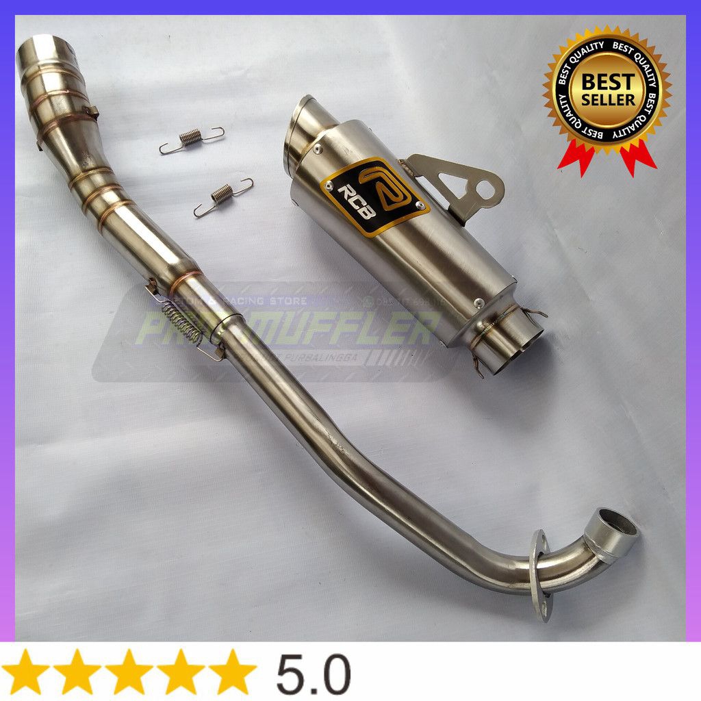 Knalpot Racing RCB Titan Stanlis For Jupiter Z Z1 Revo Absolute Supra X 125 Vega R ZR Vega New