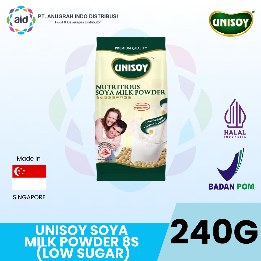 Susu Kedelai Unisoy Soya Milk Powder (Sugar Free)