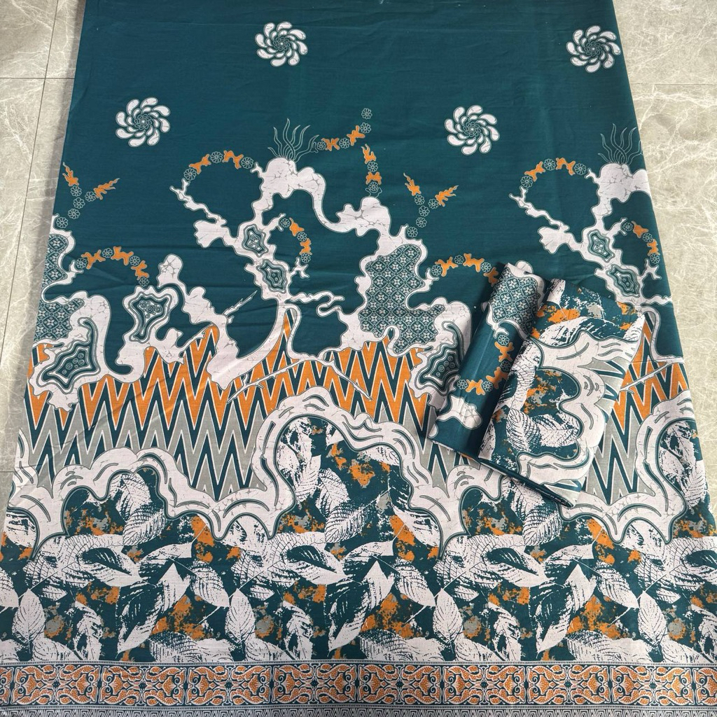 KAIN BATIK HIJAU EMERALD - SAGE - JOTOL - ARMY / BAHAN KATUN PRIMA / MOTIF 50++