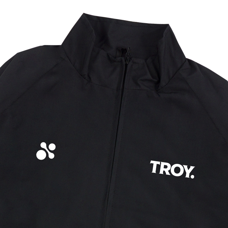 Troy Company Jaket Tracktop Pria Full Hitam - Squble Jacket Tracktop Full Black JTT 3615