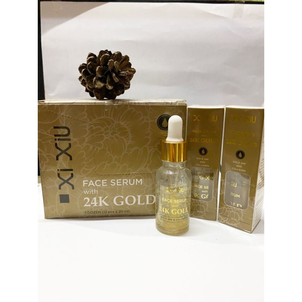 (PER BOX 12PCS) FACE SERUM 24K GOLD XI XIU