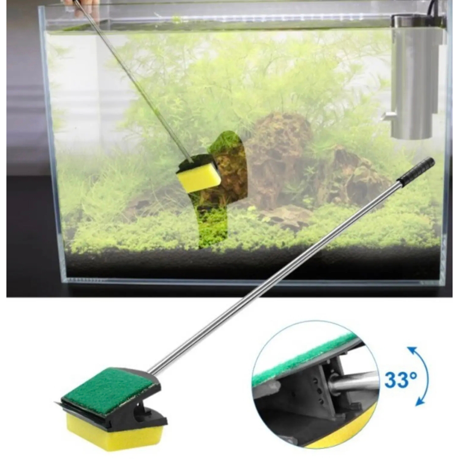 SCRAPER STAINLESS TONGKAT  PEMBERSIH KACA AQUARIUM