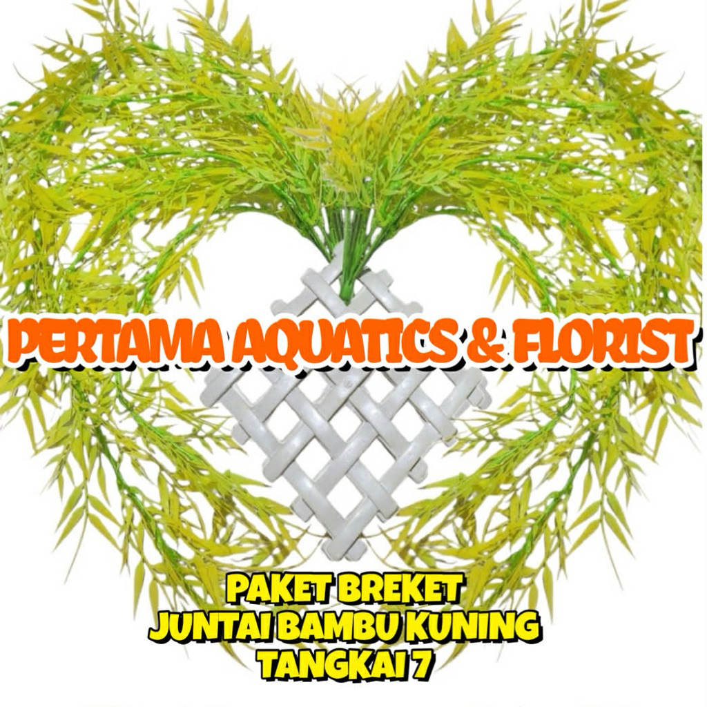 JUNTAI BUNGA BAMBU PLASTIK X7/ Juntai Bunga Bambu Plastik / Juntai Bunga Plastik/ Juntai Bunag Bambu