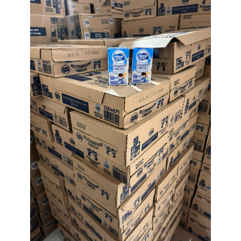 susu uht frisian flag plain 110ml
