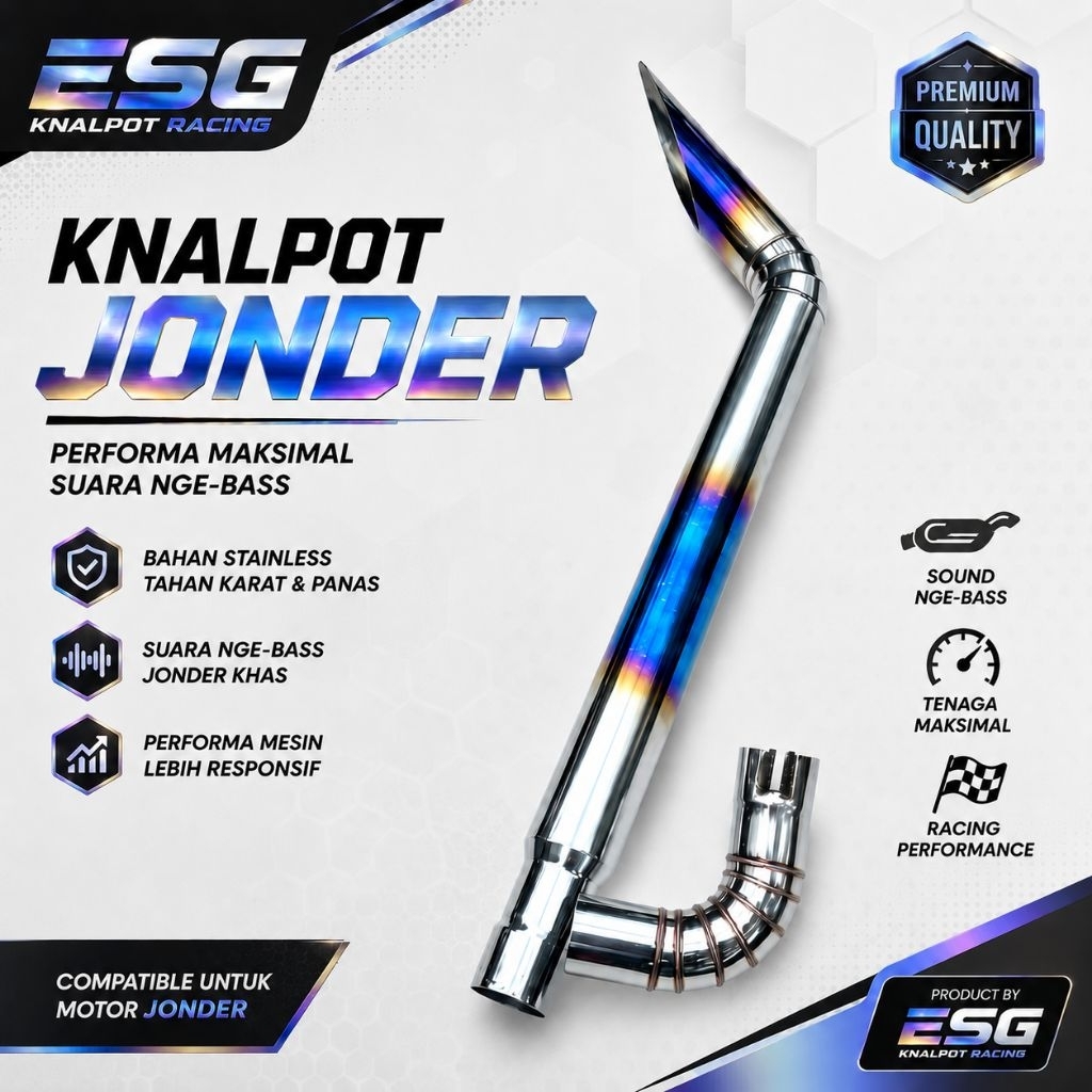 Knalpot tracktor jonder roda 4