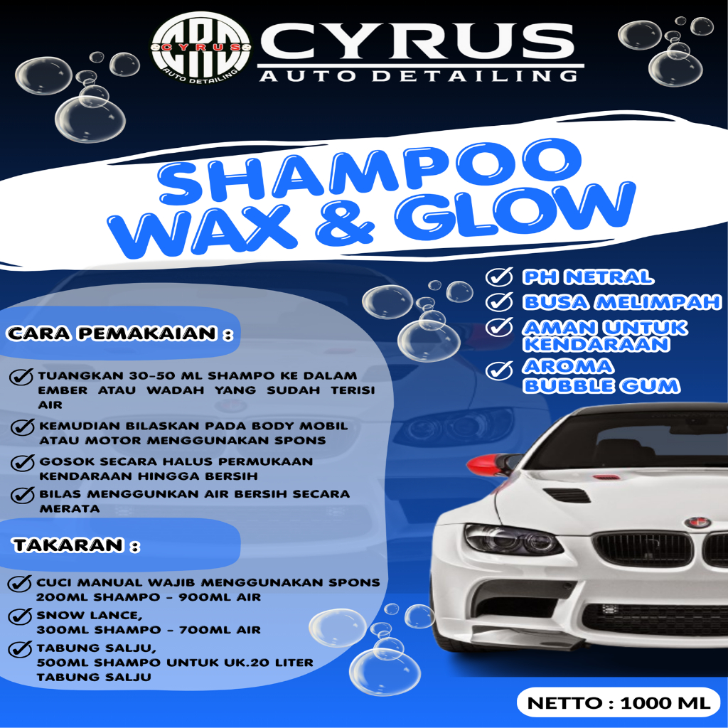 SHAMPO WAX AND TOUCHLESS