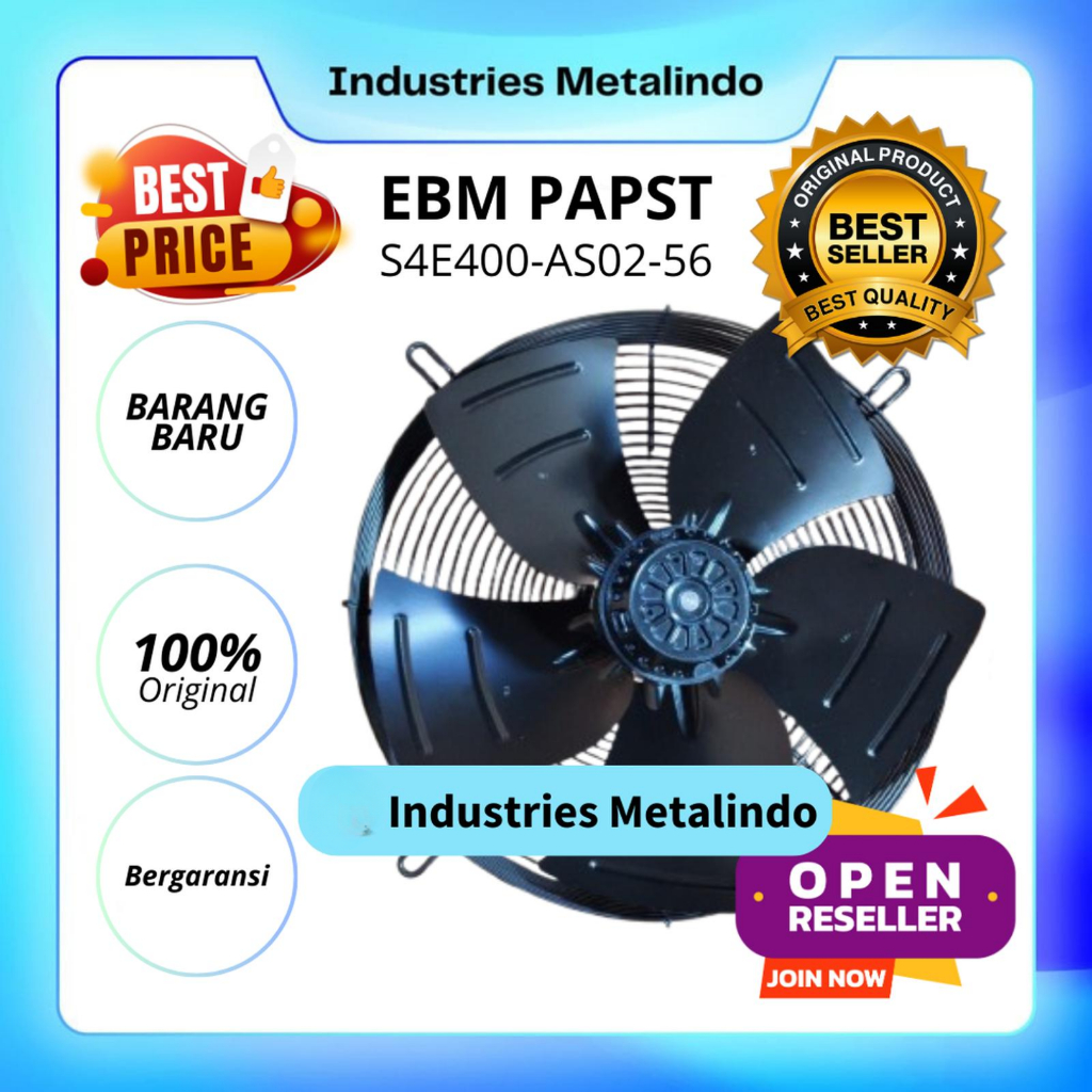 Axial Fan EBM PAPST 400 mm 16 Inch - S4D400-AS06-57 Original Made in Germany