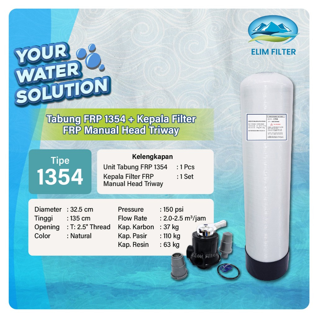 Tabung Filter Air FRP 1354