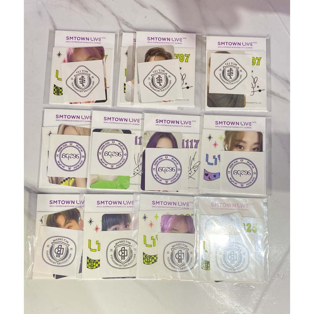 [READY STOCK] MD SMCU AR TATTOO STICKER SET NCT DREAM 137 AESPA