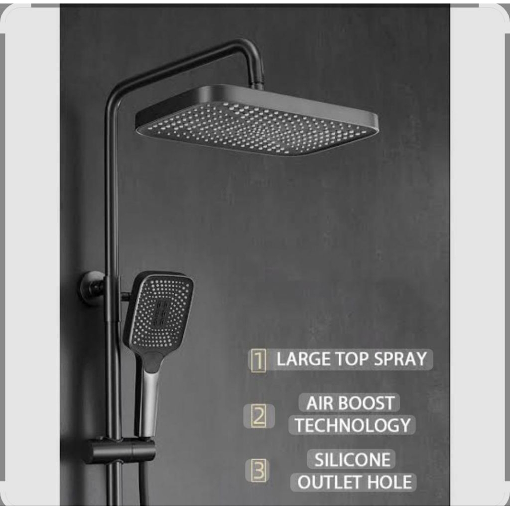set shower tiang LED/set shower mandi elegant/shower colum mewah/shower mandi mewah/shower mandi LED