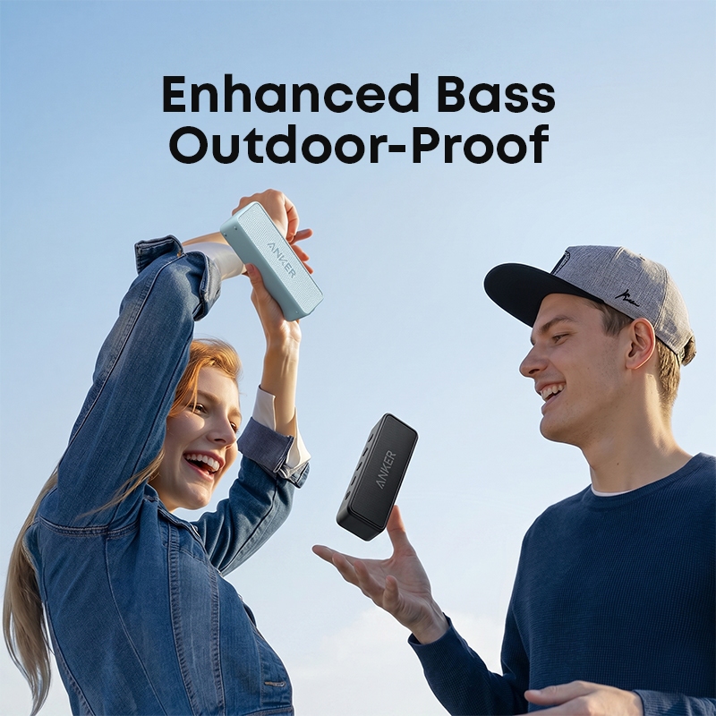 NEW PRODUCT Anker soundcore 2 Portable Bluetooth Speaker with Stereo Sound Bluetooth 5 Bassup IPX7