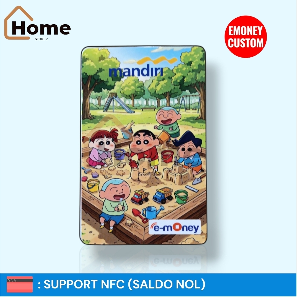 KARTU ETOLL EMONEY MANDIRI CUSTOM - SHINCHAN [TAMAN BERMAIN]