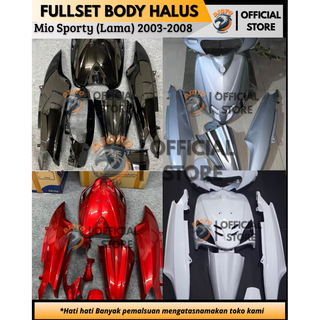 FULLSET Body halus motor yamaha mio sporty (mio lama) tahun 2003-2008 fullset lengkap halus warna st