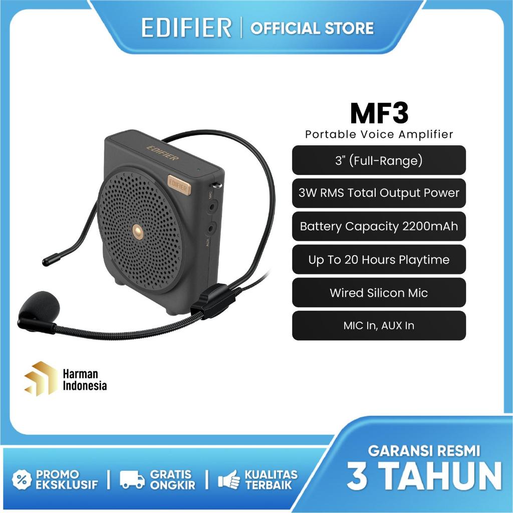 EDIFIER MF3 Speaker Portable Voice Amplifier With Mic in , Aux Cocok Untuk Pelatih Guru, Tour Guide,