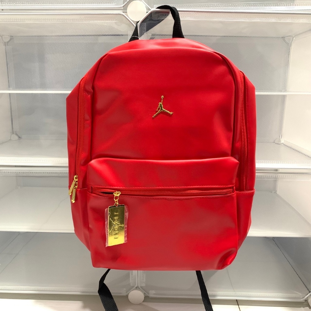 RANSEL JORDAN RETRO 14 LEATHER BACKPACK ORIGINAL RED / RANSEL WATER PROOF