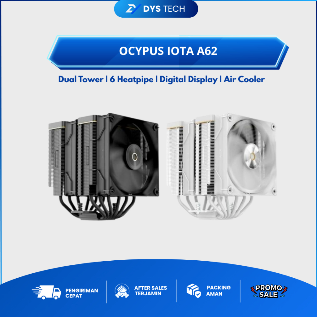 Ocypus IOTA A62 Dual-Tower CPU Cooler 6 Heat Pipes