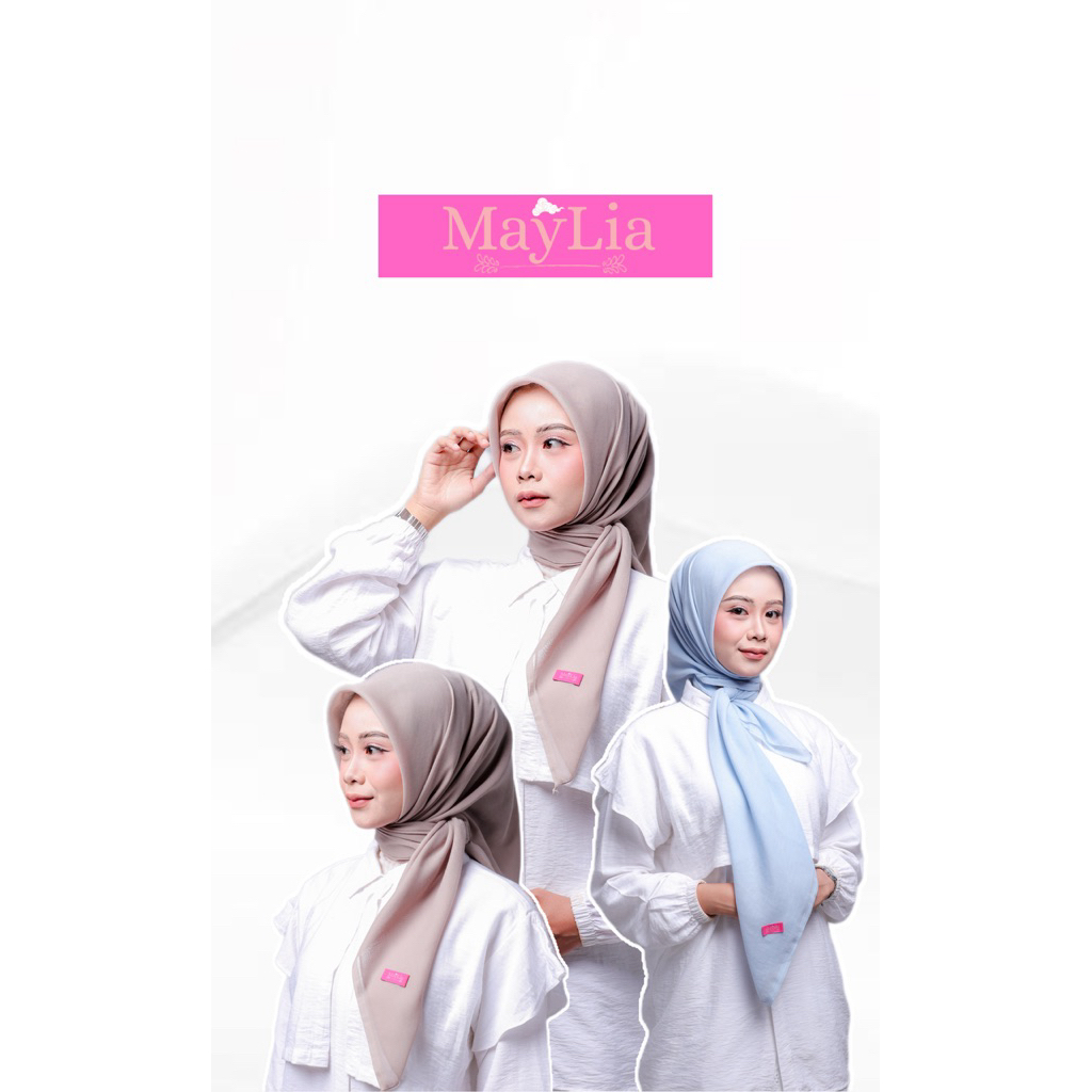 HIJAB SEGI EMPAT PARIS PREMIUM ORI MayLia NYAMAN Tebal Lembut - CAMEL