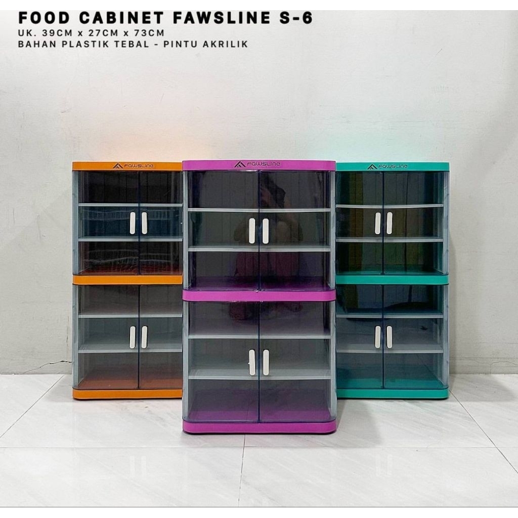 lemari makanan 6 susun tebal # food cabinet 6susun