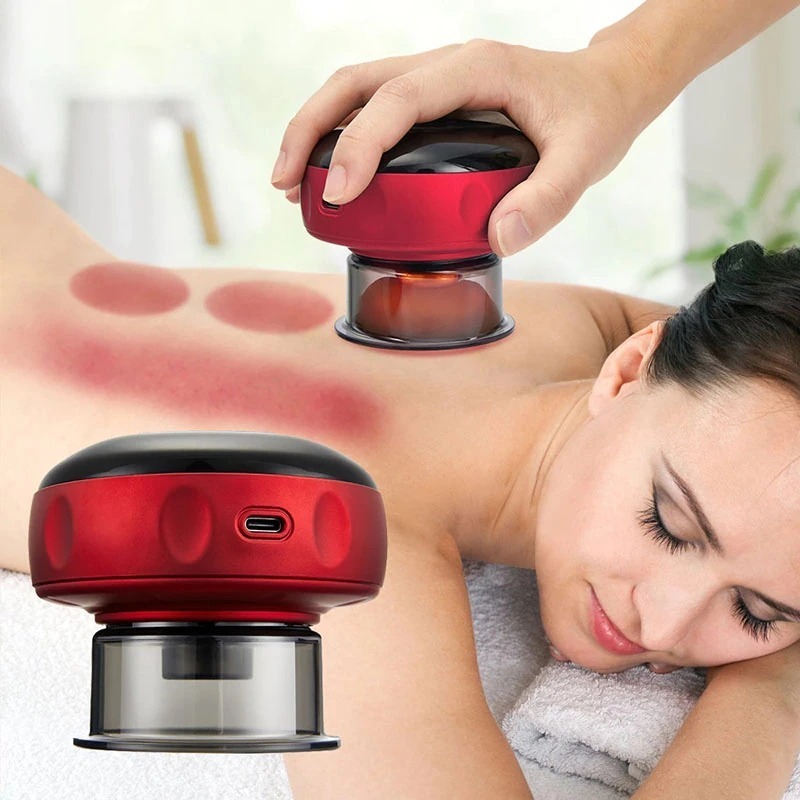 Alat Kop Bekam Elektrik Portable Kerokan Masuk Angin Pijat Cupping Badan Red Light Therapy Massage