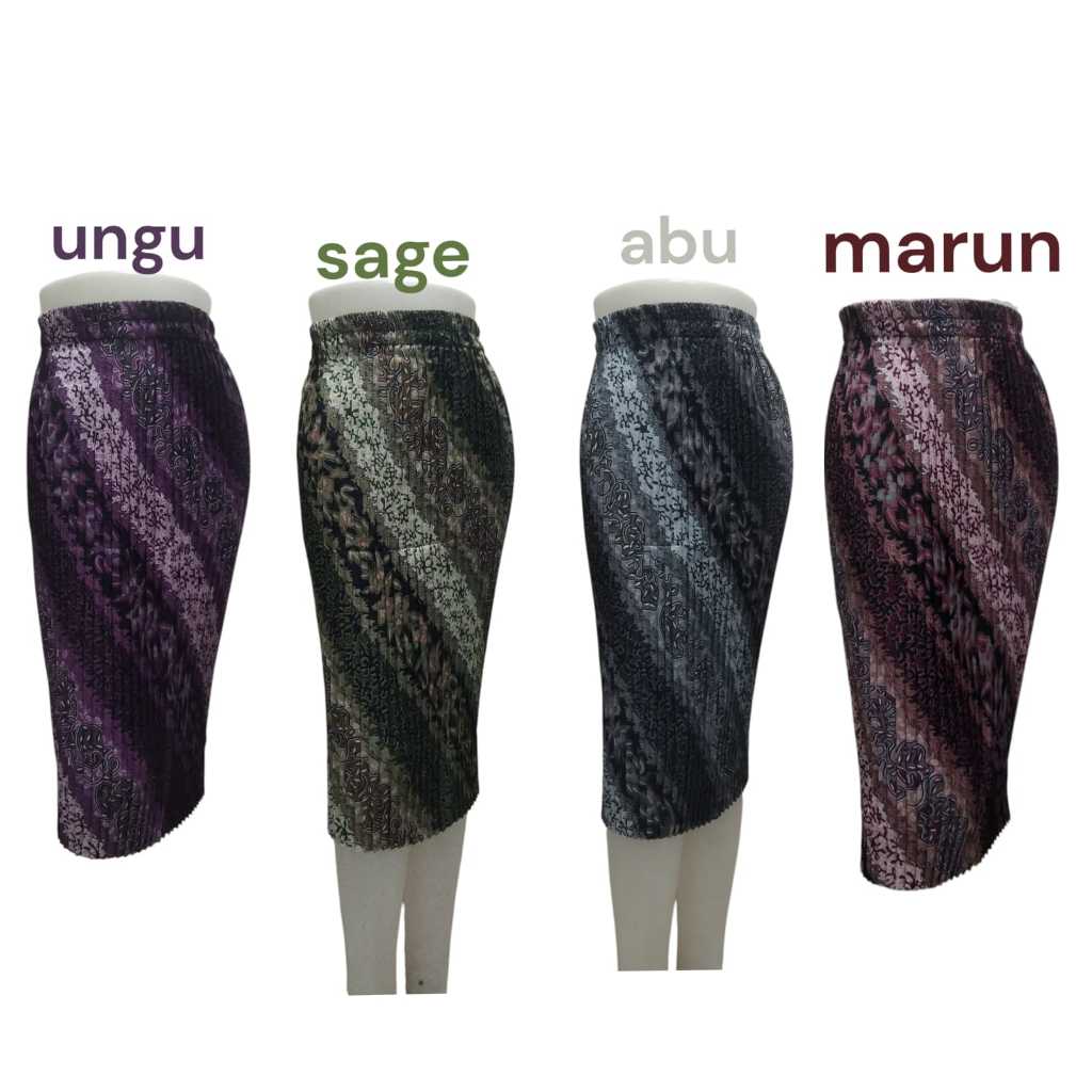 BAWAHAN KEBAYA ROK PLISKET BATIK 7/8
