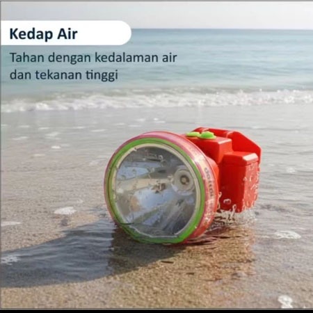 Senter Kepala Selam Dorras DS-028 100Watt Terang 5000m/senter kepala super terang