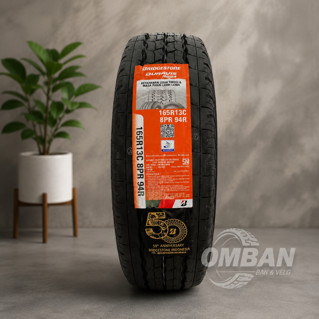 BAN BRIDGESTONE DURAVIS 165 R13 8PR KELUARAN TERBARU