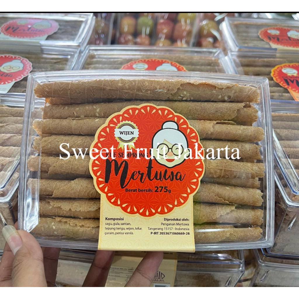 Kue Semprong Mertua Rasa Wijen Berat Bersih 275grm / Box