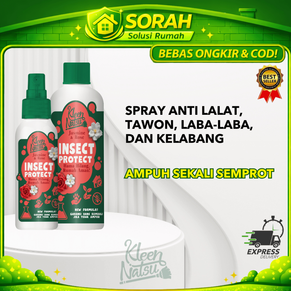 SPRAY PEMBASMI SERANGGA KLEENNATSU (FREE 100ML) Solusi Rumah Aromatic Spray BUGS KILLER Penghilang K