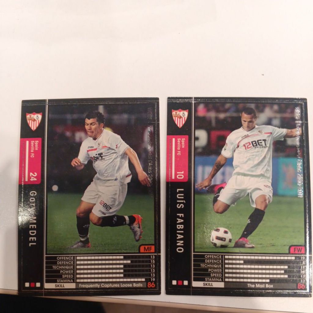 kartu bola panini wccf 2010/2011 Sevilla
