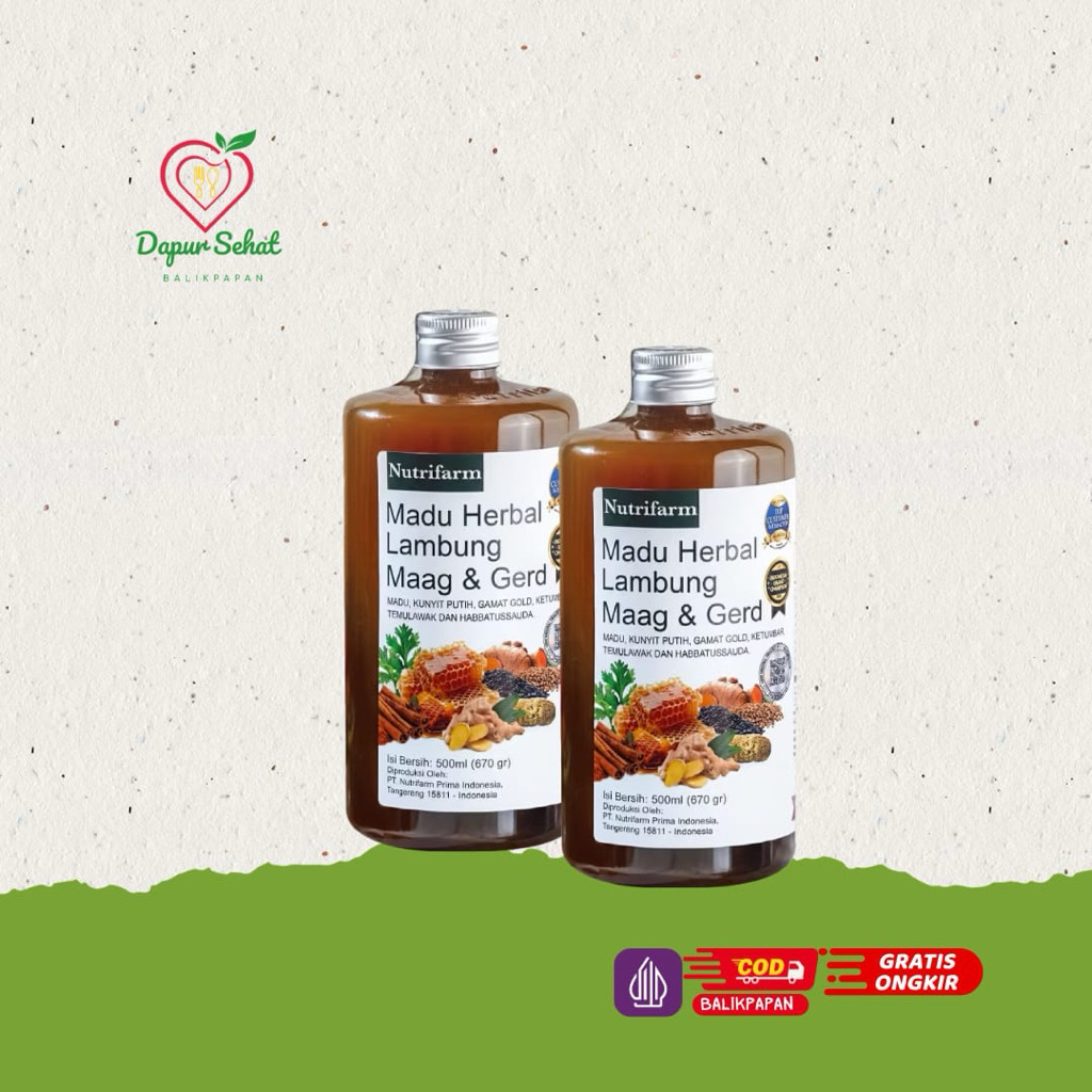 NUTRIFARM MADU LAMBUNG / Madu gerd / Madu maagh / Madu gerd asli
