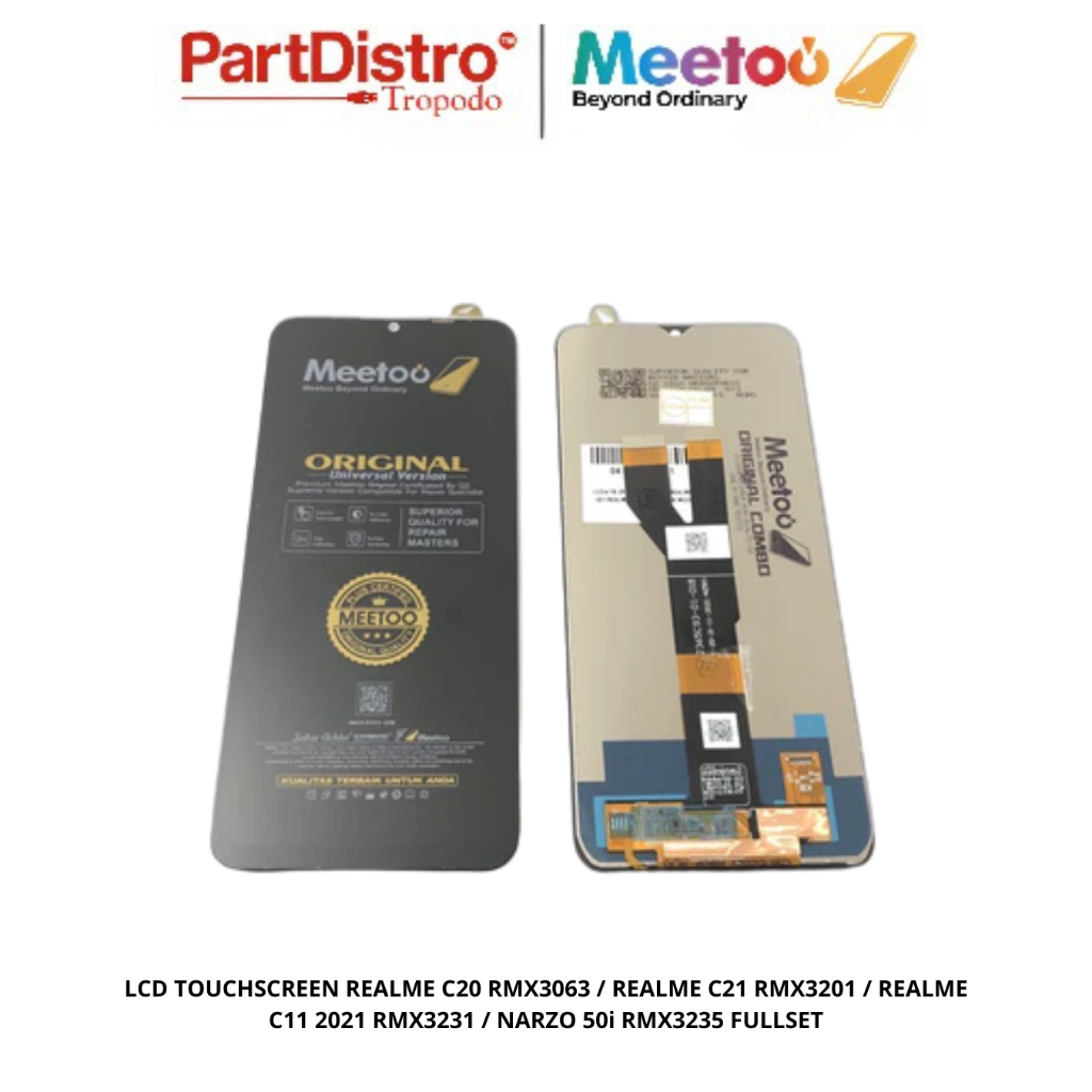 LCD TOUCHSCREEN REALME C20 RMX3063 / REALME C21 RMX3201 / REALME C11 2021 RMX3231 / NARZO 50i RMX323