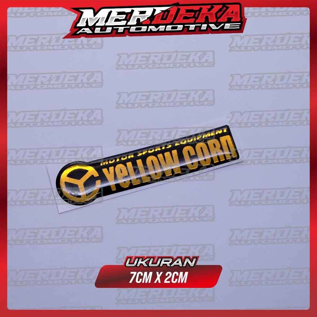 Emblem logo yellowcorn / emblem timbul yellow corn / sticker yellowcorn racing suites / stiker logo 
