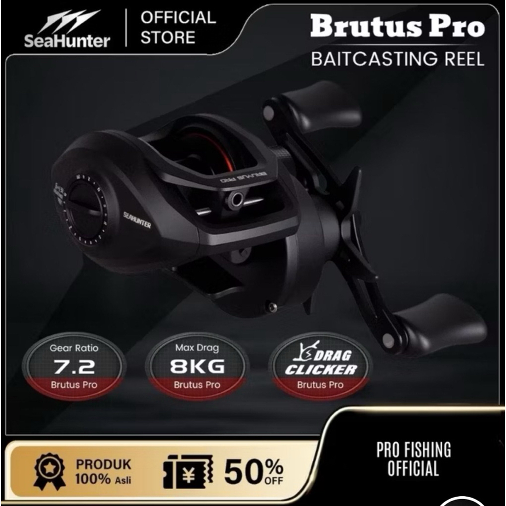 BEYOND REEL BC BRUTUS PRO 7.2:1 GEAR RATIO HANDEL KIRI