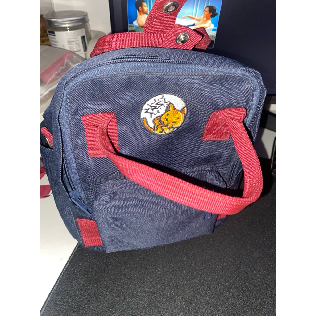 Preloved CRSL Chilo Suringu Baggu Navy #2| Tas selempang Ransel mini 2 in 1 Pria Wanita Slingbag Sho