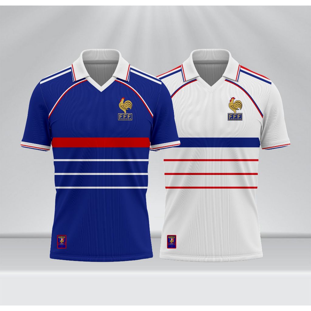 Jersey Prancis Home Away Piala Dunia 1998