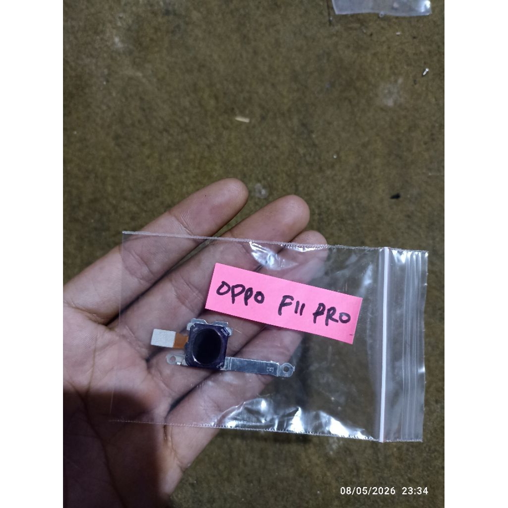sidik jari atau fingerprint Oppo f11 pro bekas copotan original normal